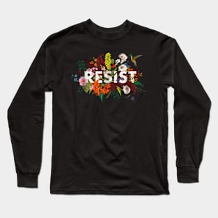 Resist Flower Long Sleeve T-Shirt